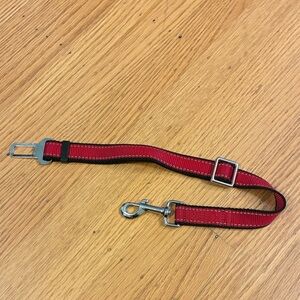 Premium Red Dog Car Safety Leash